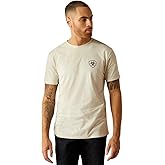 ARIAT Men's Rodeo Proud T-Shirt, Oatmeal Heather, X-Large