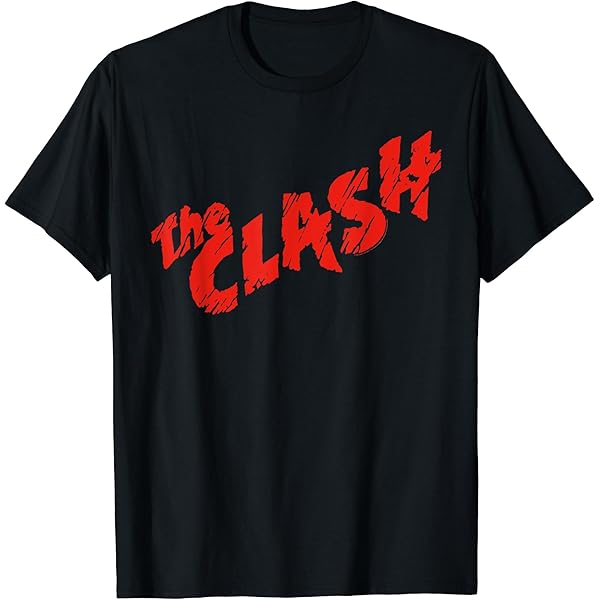 Amazon.com: The Clash - Logo with Stars T-Shirt : Clothing