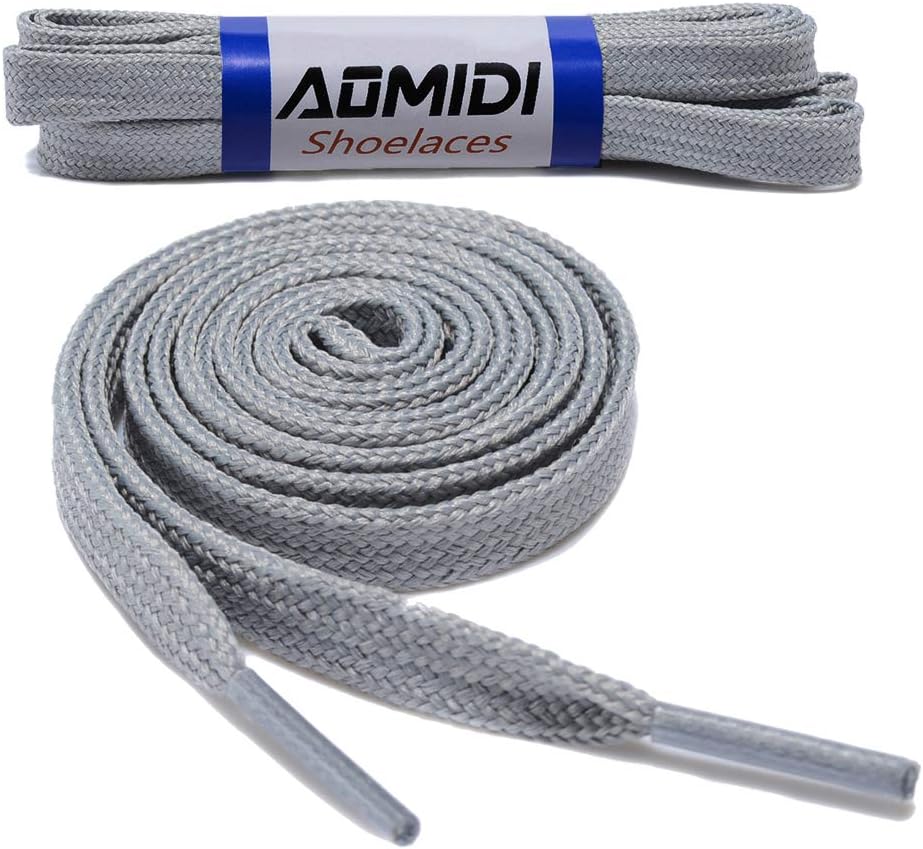 Flat Shoelaces Wide Shoes Lace (2 Pair) - Wide Shoelaces - Flat Shoe Laces for Sneakers and Shoes