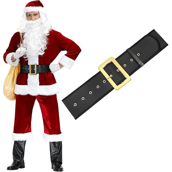 VIONMI Disfraz de Navidad para hombres adultos, traje de Papá Noel, 7 piezas VIONMI Disfraz de Navidad para hombres adultos, traje de Papá Noel, 7 piezas