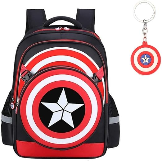 Waterproof Captain America 3D Bag Backpack Comic Super Hero Design
