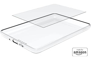 All-New Made for 鶹 Clear Case and Glass Screen Protector, for Kindle (2022 Release)