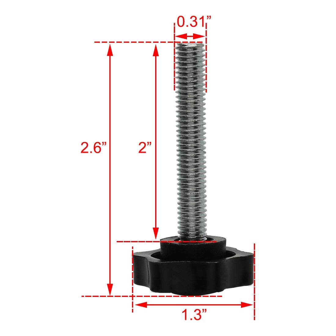 10 Pieces M8 x 50 mm Leveling feet Adjustable Threaded Leveling feet Furniture Sliding Foot Ball