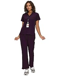floralhue Scrubs for Women, V-Neck Scrubs Top