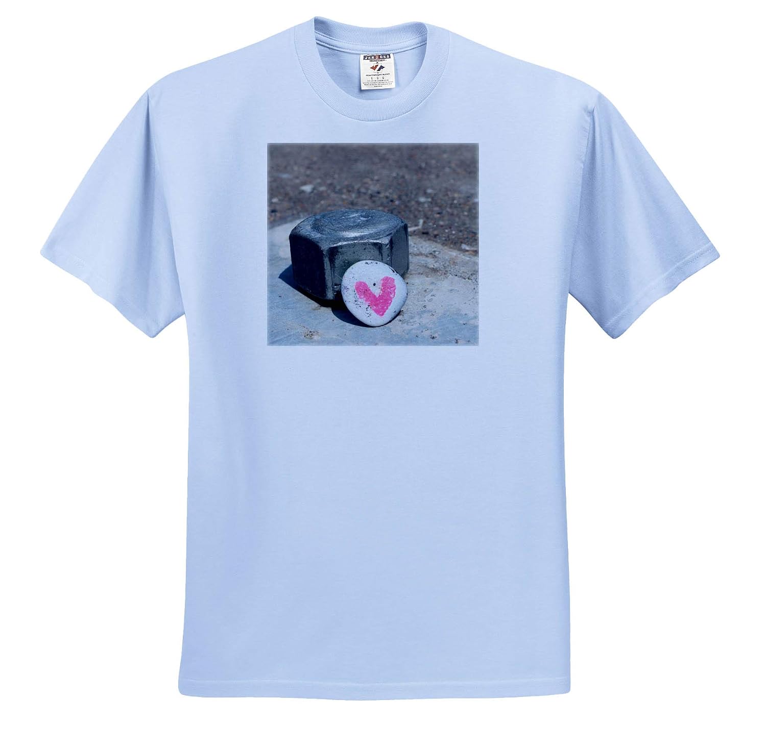 T-Shirts Hidden Heart Painted Rock 