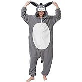 CUTTUECD Adult Animal Onesie Halloween Costume One-Piece Cosplay Suit for Women and Men