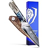 Dalstrong Paring Knife - 4 inch - Valhalla Series - 9CR18MOV HC Steel - Celestial Resin & Wood Handle - Professional Kitchen Knife Gift - Razor Sharp - w/Leather Sheath