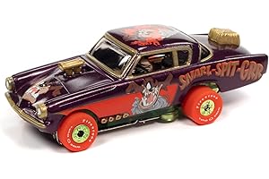 AW AUTO WORLD Auto World Thunderjet R33 Looney Tunes Tasmanian Devil - 1953 Studebaker Funny Car HO Scale Slot Car