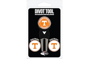 Team Golf NCAA Divot Tool with 3 Golf Ball Markers Pack, Markers are Removable Magnetic Double-Sided Enamel