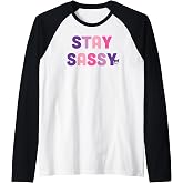 Kuromi Stay Sassy Raglan Baseball Tee