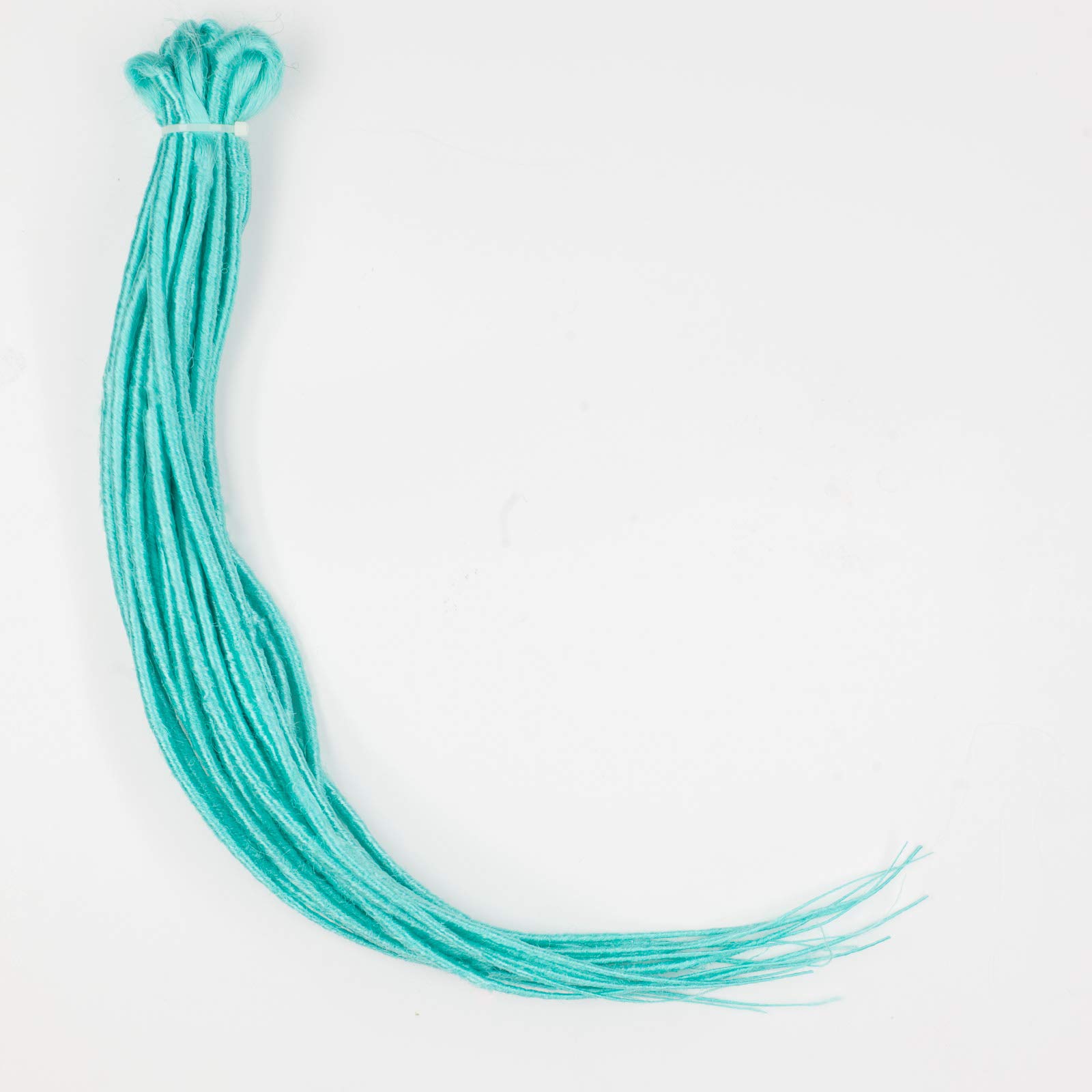 DreadLab - Synthetic Dreadlocks Backcombed Extensions 10 Pack Double Ended (Pale Blue)