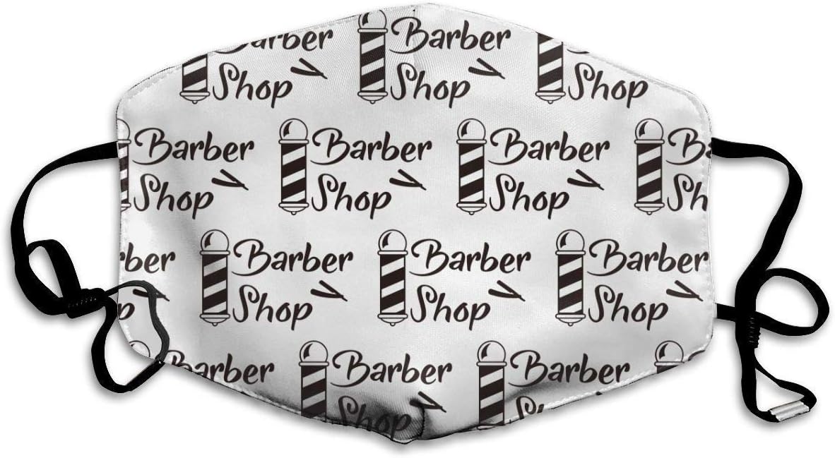 Mouth Mask Safety & Healthy Fashion Face Cover Masks, Barber Shop Polyester Comfortable Dust-Proof Mask