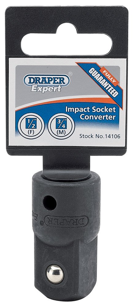 Draper 14106 1/2-Inch Female to 3/4-Inch Male Impact Socket Converter — image 1
