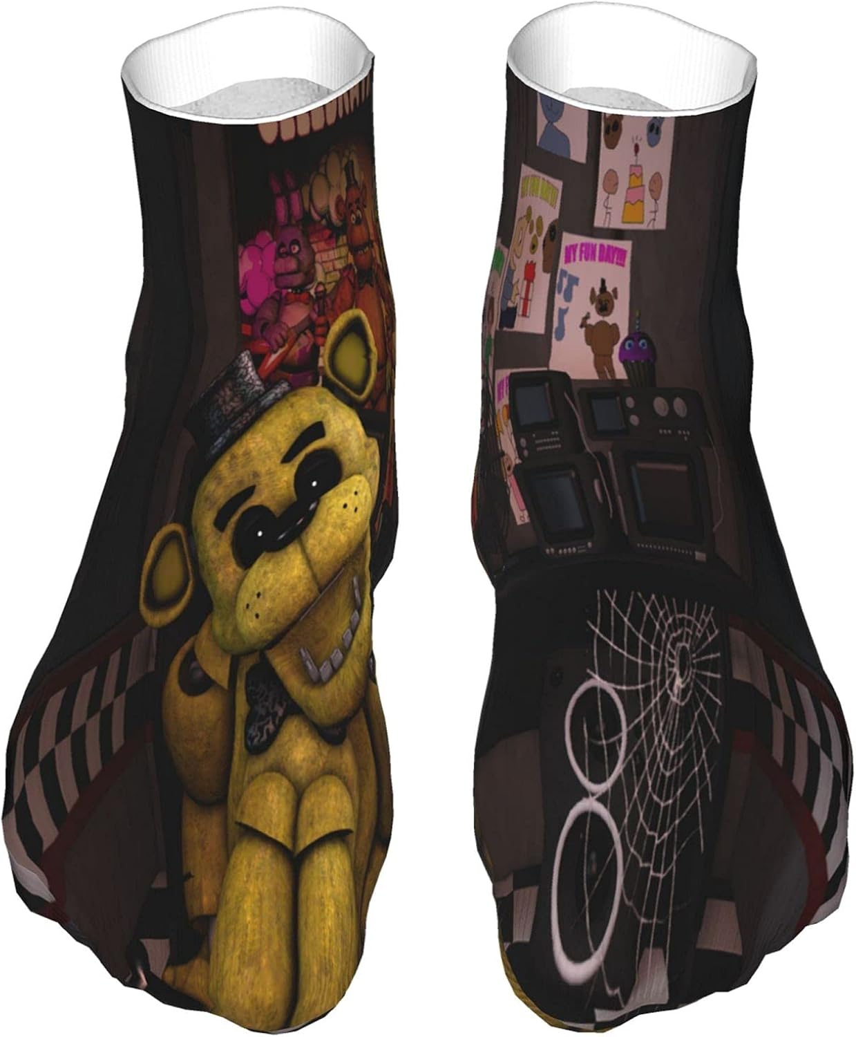 Five Nights At Freddy'S Cartoon Funny Compression Socks Cushion Comfort