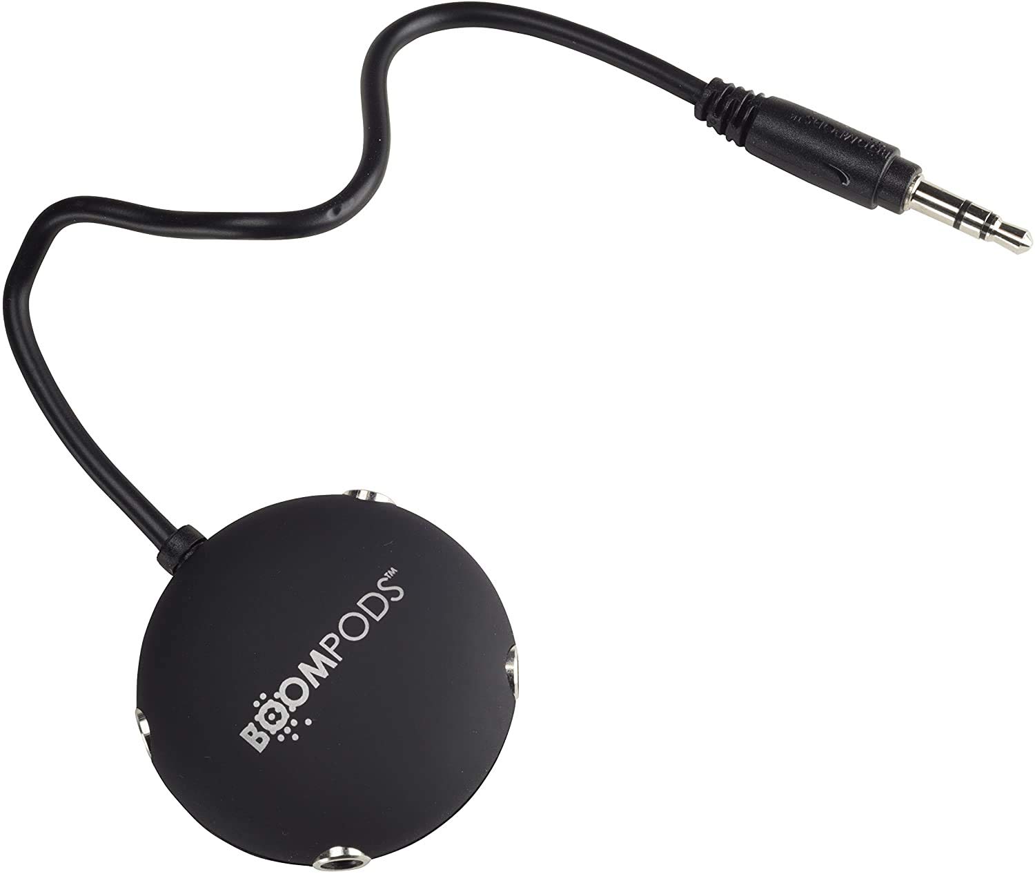 Boompods Multi Headphone Audio Splitter - 4 Way 3.55mm Audio Stereo Headset Adapter, Compatible with Smartphone, Tablet, Computer, DVD or MP3 players.