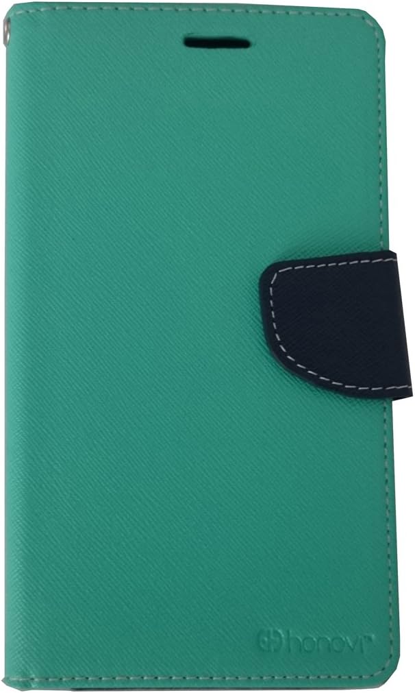 Honovi(Tm) 2 card slot leather Flip Cell Phone Cases for 5.5 inch LG G4 (Mint green)