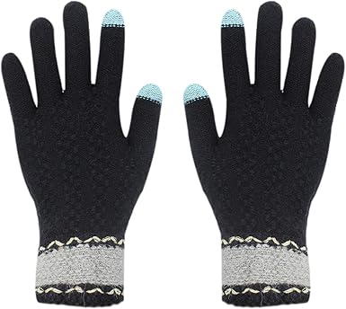 Amazon Com Glove Us Knitted Touch Screen Gloves Warm Winter Thick Mittens Texting Unisex For Iphone Smart Phones Laptop Tablet Clothing