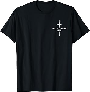 Iron Sharpens Iron Proverbs 27.17 (Front and Back Design) T-Shirt