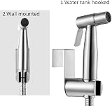 ABSOK Stainless Steel Bidet Shower Kit 2 Way Diverter Toilet Hand Sprayer 1.5m view 3