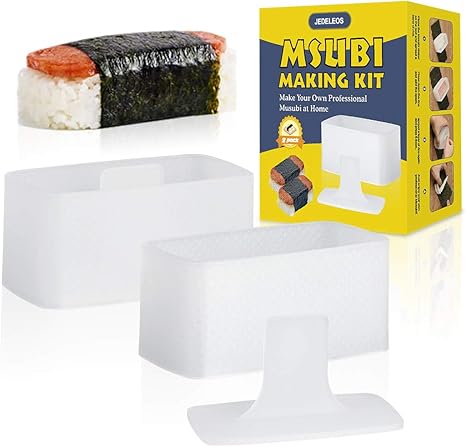 Amazon Com Jedeleos Musubi Press Spam Musubi Mold Bpa Free Non Stick Non Toxic Musubi Making Kit Make Your Own Hawaiian Spam Musubi Kimbab Onigiri At Home Pack Of 2 Sushi