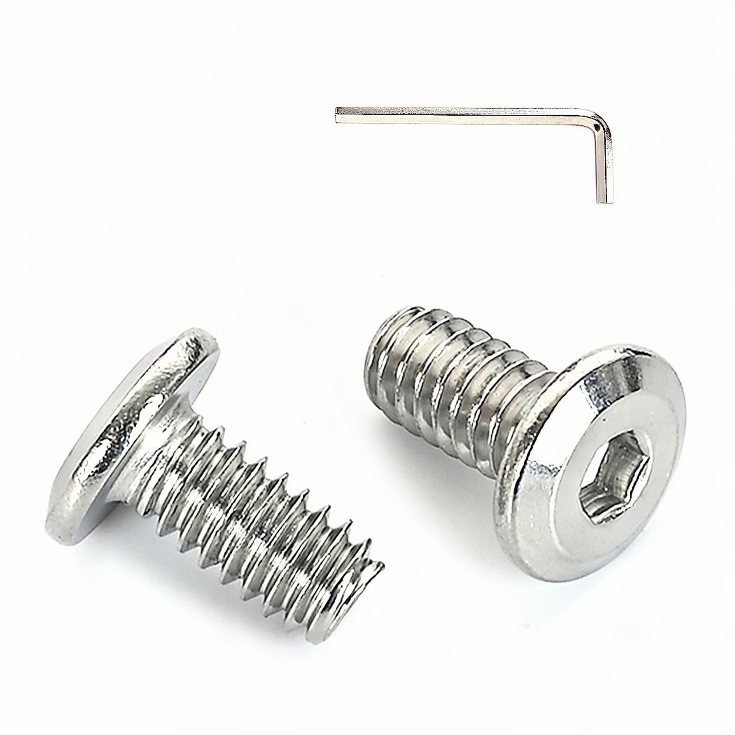 Photo 1 of [40 Pack] 1/4-20 x 1/2" 304 Stainless Steel Flat Head Hex Socket Cap Screws A2-70 Grade 18-8 Bolts with Hex Key, Full Thread for Furniture, Machinery Marine (Corrosion Resistant)