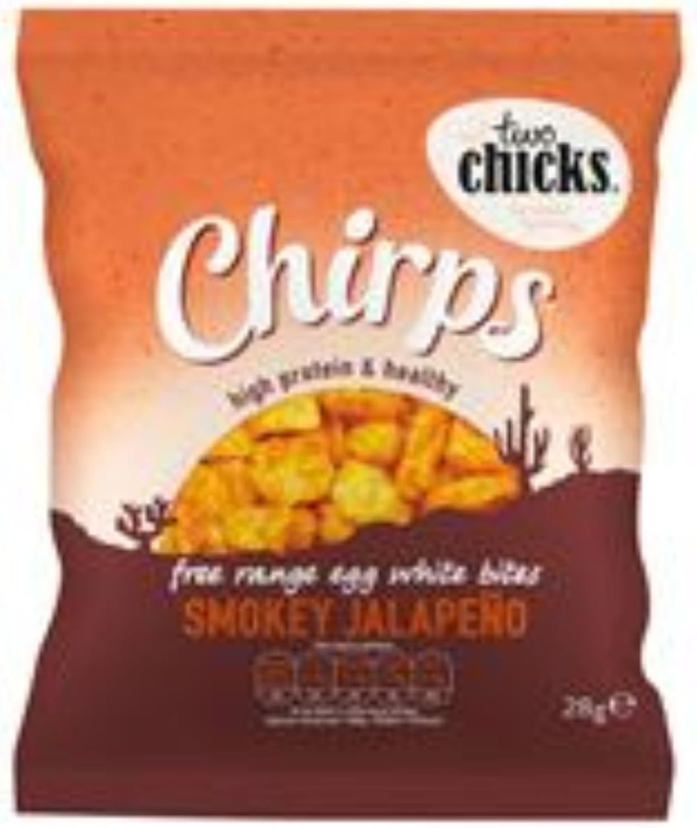 Chirps High Protein Free Range Egg White Bites Smokey Jalapeno Flavour Snacks, 28 g