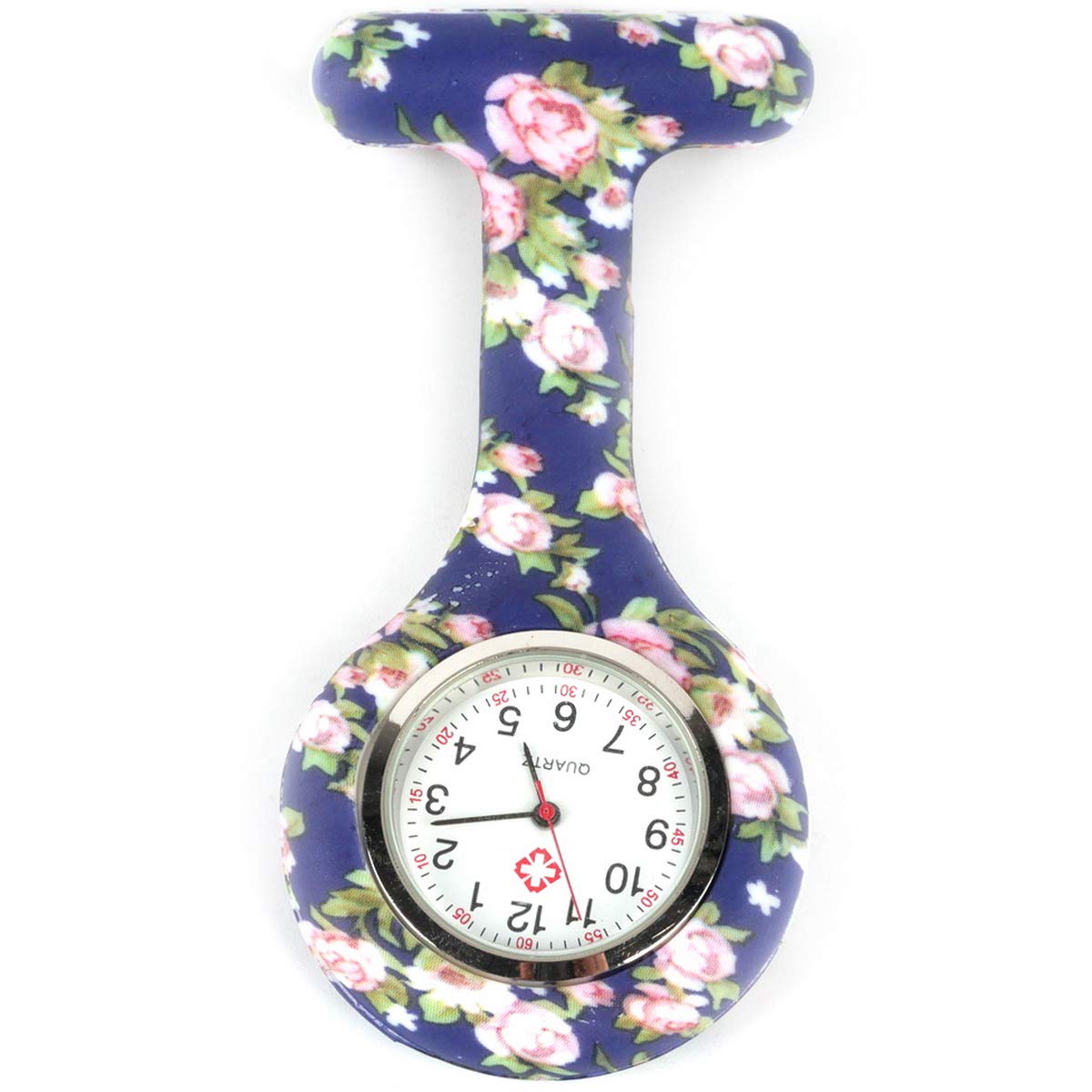 Chenghui Nurse Watch, Silicone Fob, Easy-Read Arabic Numerals, Water Resistant, Unisex-Adults, Medical Professionals