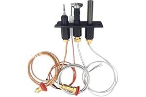 zuviuviz New 4021-737 Propane Gas Fireplace Assembly Compatible with Heat-n-Glo, Quadrafire, Heatilator, Propane Gas Pilot Assembly 485-511A Replacement Parts with Thermocouple, Thermopile
