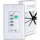 UC9050T Universal Ceiling Fan Control 3 Speed Wall Control Mounted Fan Full Range Dimmer CHQ9051T