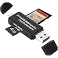 USB SD Card Reader and Adapter for Camera, Memory Card, and Micro SD - External Card Reader