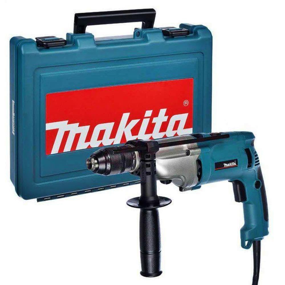 Makita HP2071 - Taladro percutor 1010W 2.6 kg 1200-2900 rpm portabrocas auto + maletin