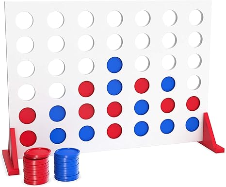 Amazon Bundaloo ジャンボウッド 4列目ゲーム 2人 大型テーブルゲーム ファミリーパーティー用 キャンプ 屋内外 子供と大人用 ボードゲーム おもちゃ