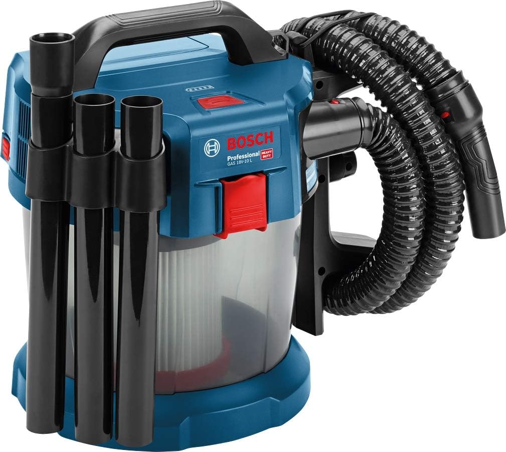 Bosch Professional 18v System Aspirateur Eau Et Poussiere Sans Fil Gas 18v 10 L Avec Chargeur 2 Batteries Gba 18v 5 0ah Flexible 1 6 M Coude Set De 3 Tubes D Aspiration Autres Accessoires Amazon Fr Bricolage
