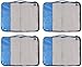 Amazon Basics 4 Piece Packing Travel Organizer Cubes Set - Large, Blue