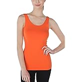 NIKIBIKI Women Seamless Premium Classic Tank Top, Made in U.S.A, One Size