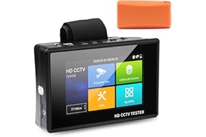WSDCAM 4" Portable Wrist IP Camera Tester - 4K H.265 CVBS CVI TVI AHD Analog Camera Tester with POE/IP Discovery & Firmware Update