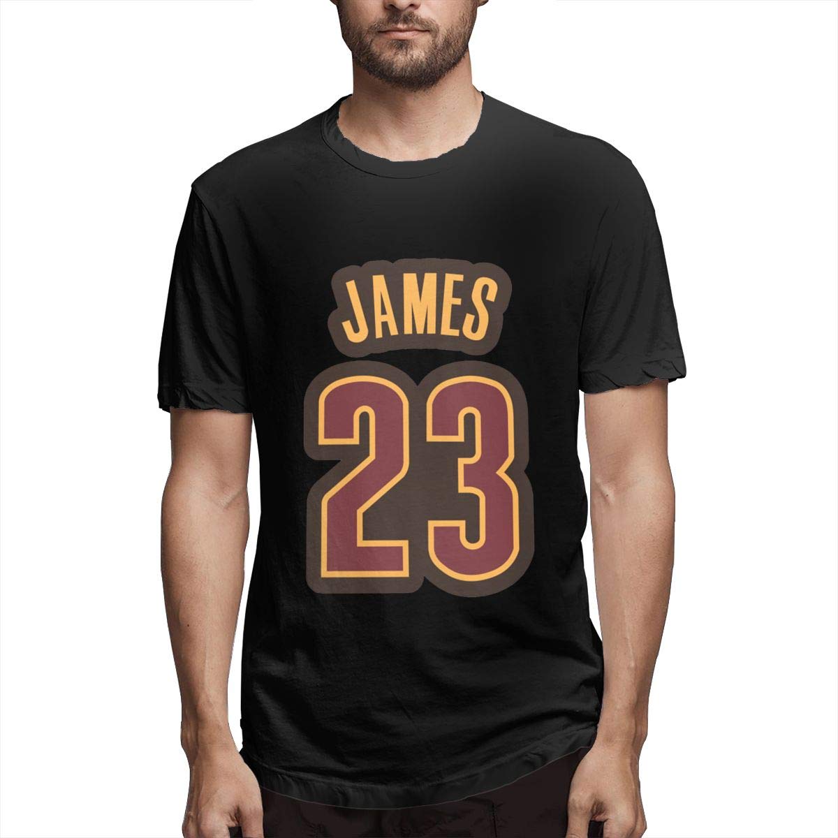 Wilhelm Men S Short Sleeve Lebron James 23 Crew Neck T Shirt Zelite