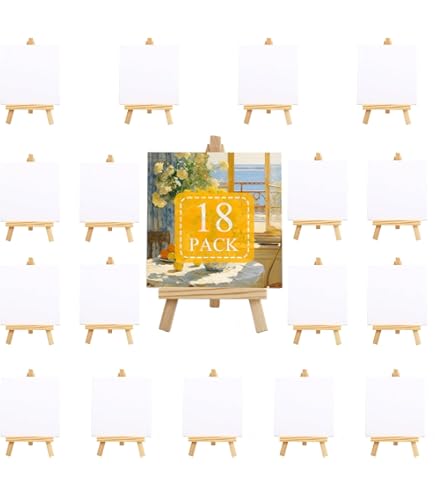 Amazon.com: Mini Canvases 18 Pack, Cridoz Small Painting Canvas