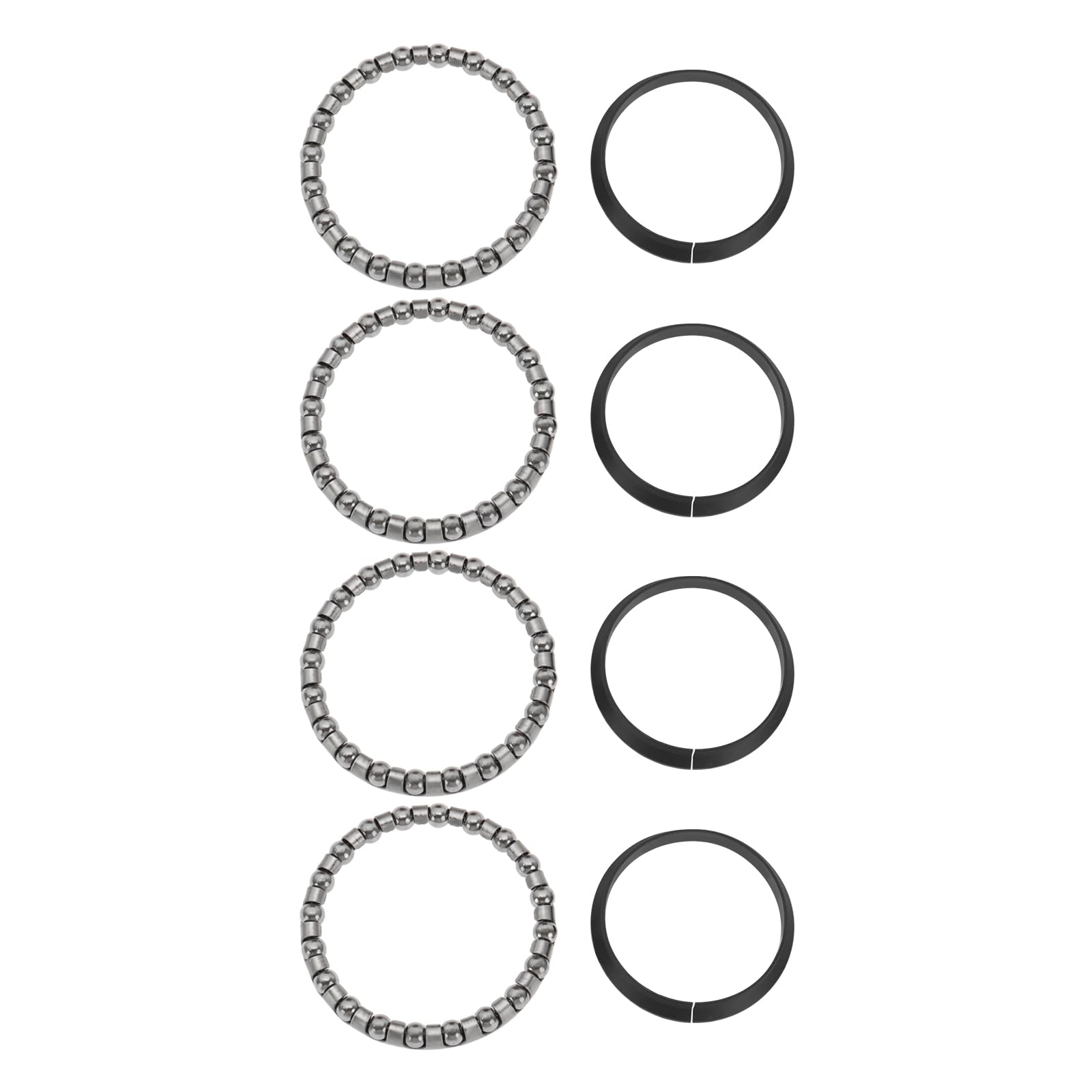 The Lord of the Tools 4 Sets Electric Scooter Steering Ball Shaft with Washer Fork Bearing Modification Accessories Inner Diameter 37mm Compatible with Xiaomi M365 and PRO