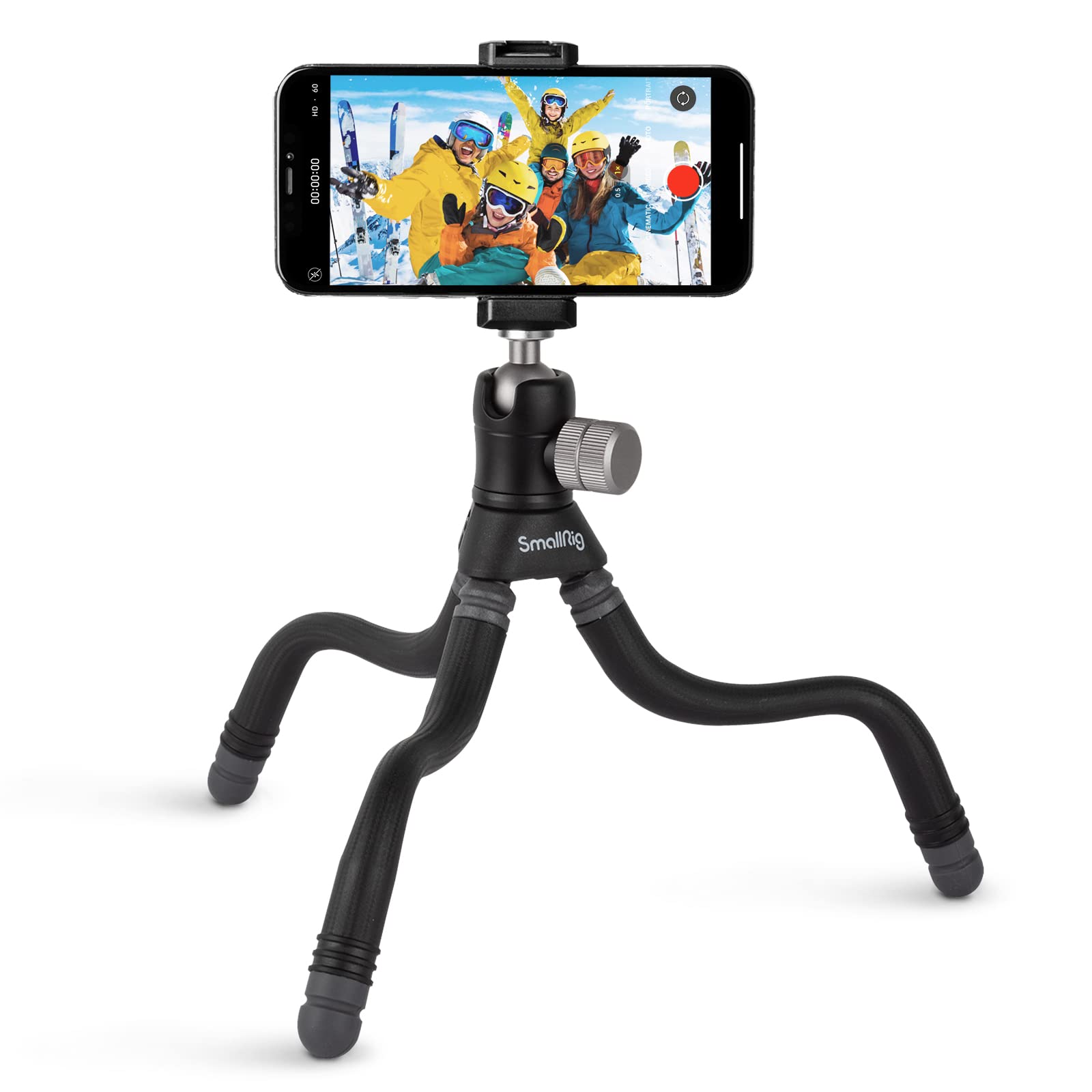 SmallRig スマホ 三脚 ミニ三脚 くねくね三脚 iphone 15 / 15 Pro / 15 Pro Max/iphone 14 / 14 Pro / 14 Pro Max/Xperia 5 IV/Xperia 1 V/Xperia 10 IV/Pixel 7a / Pixel 6a 用ミニ卓上三脚 WEBカメラ用 BT-15 BeautyPod 1.5K 3446 の商品画像