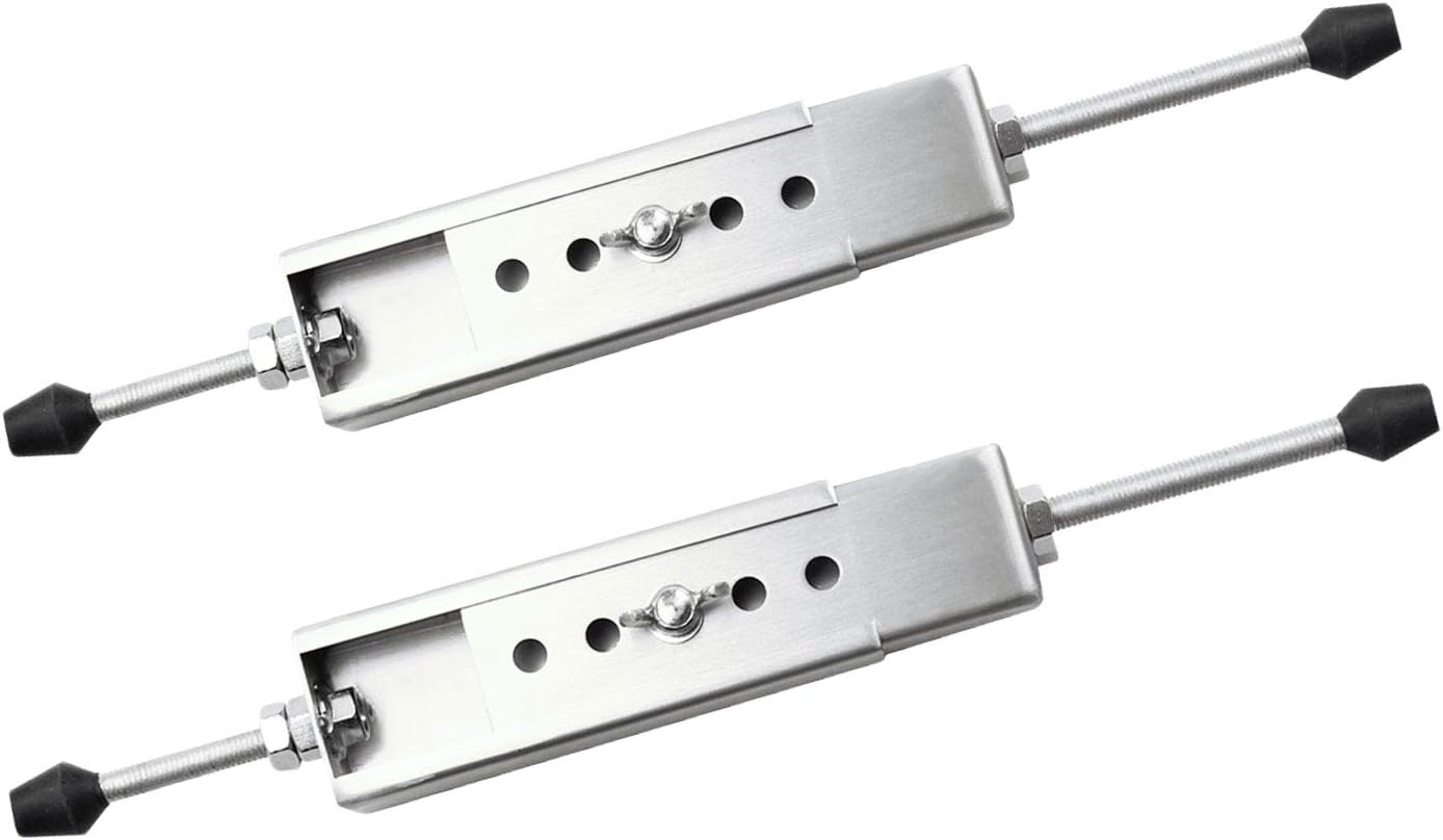 Sidasu Adjustable Window Security Bar a Pair of Security Window Lock Wedge Extends from 8 1/2" to 25" for Sliding Windows with AC Unit