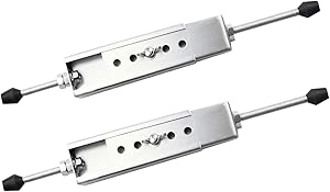 Sidasu Adjustable Window Security Bar a Pair of Security Window Lock Wedge Extends from 8 1/2" to 25" for Sliding Windows with AC Unit