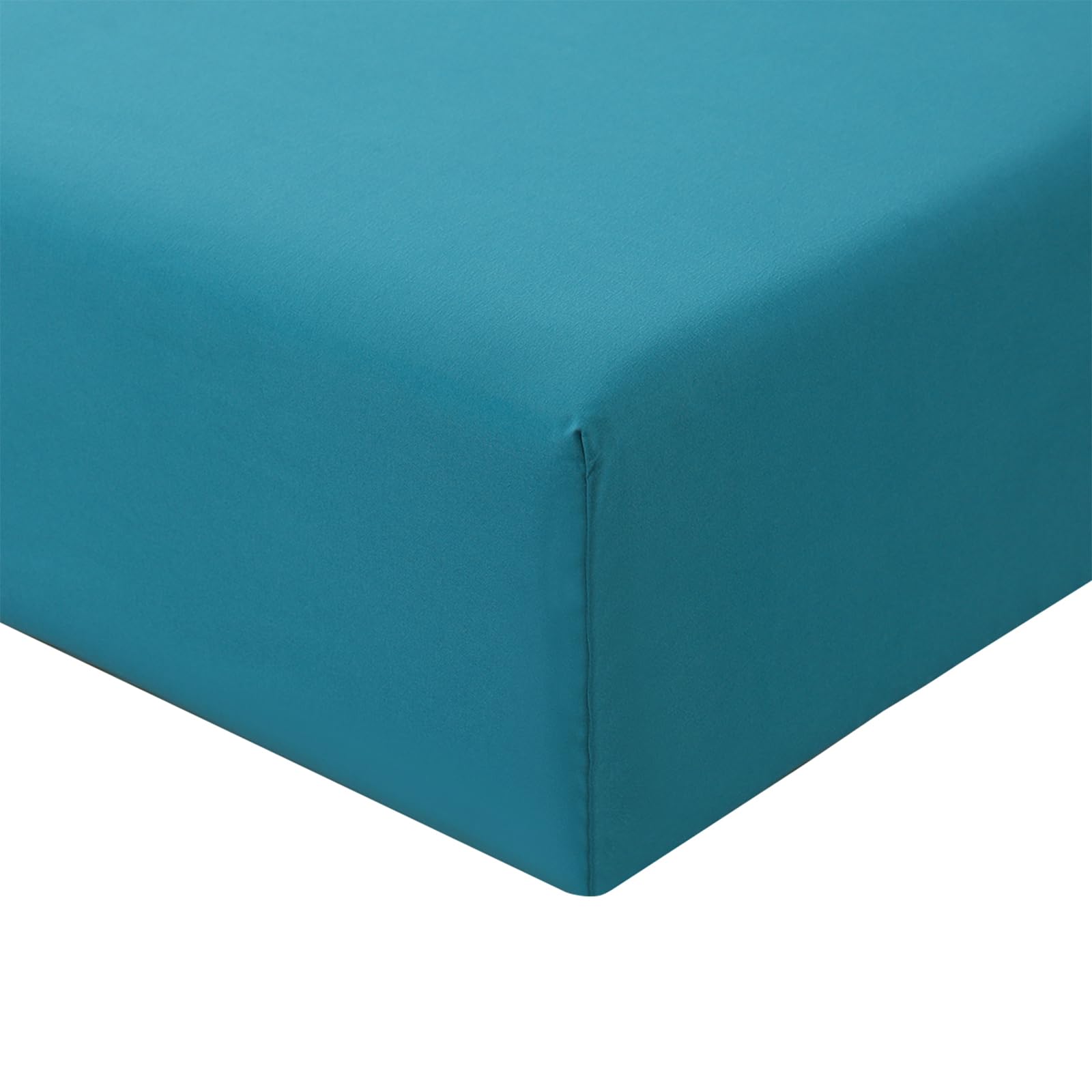 RUIKASI Superking Fitted Sheet Deep - Teal Bottom Sheet for Super Kingsize Bed with 40cm 16 Inches Extra Deep Sided Pocket, Soft Microfiber Bedsheet Ultra Deep Fit with Mattress
