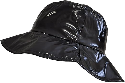 patent leather rain hat