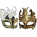 Glod Butterfly Women and Roman Men Mask Masquerade Couples Mask for Venetian