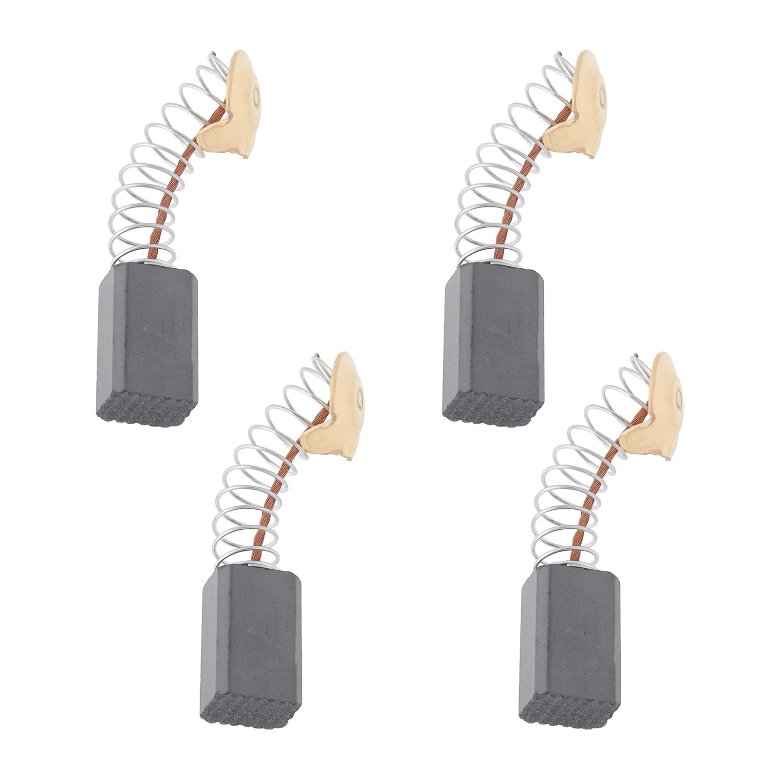 EMSea 2 Pairs of Motor Spring Carbon Brushes 6.4x7.4x12mm Part Number 633821 Suitable for 850w SDS Plus Hammer Drill Crusher Carbon Brushes Replace