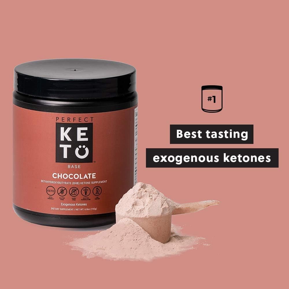 Exogenous Ketones Powder, BHB Beta-Hydroxybutyrate Salts Supplement, Best Fuel for Energy Boost, Mental Performance, Mix in Shakes, Milk, Smoothie Drinks for Ketosis – New Chocolate, 9.0 oz (255 grs): Health & Personal Care