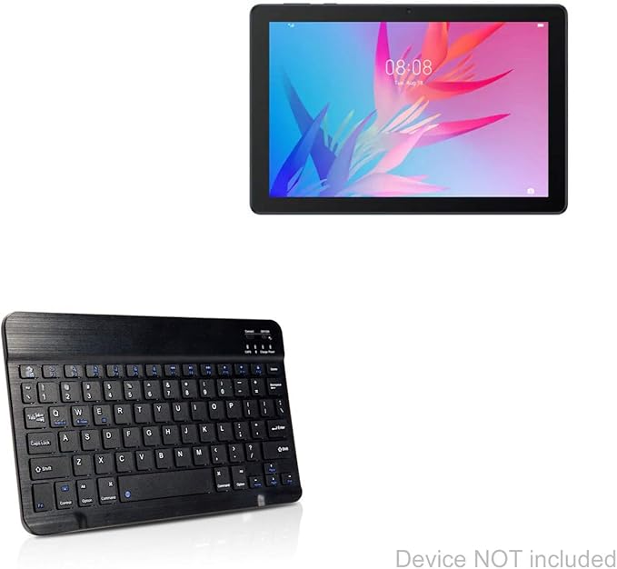 Huawei MatePad T10 Keyboard, BoxWave [SlimKeys Bluetooth Keyboard] Portable Keyboard