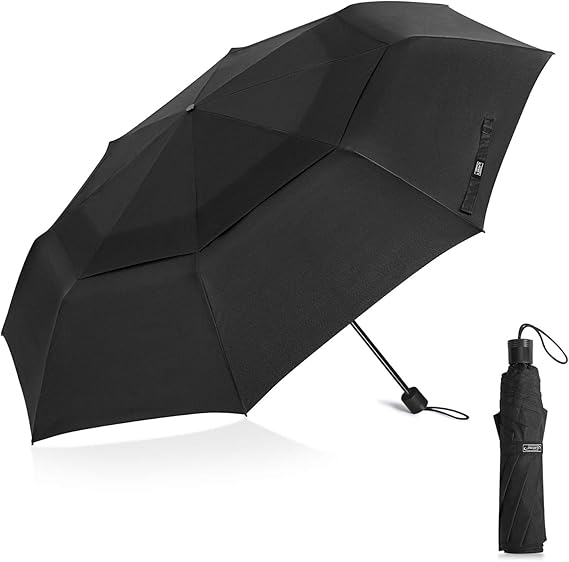 G4Free 62 Inch Folding Golf Umbrella Extra Large Double Vented Canopy