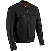 Milwaukee Leather Men's Classic Premium Leather Motorcycle Jacket with COOL-TEC Climate Control Treatement